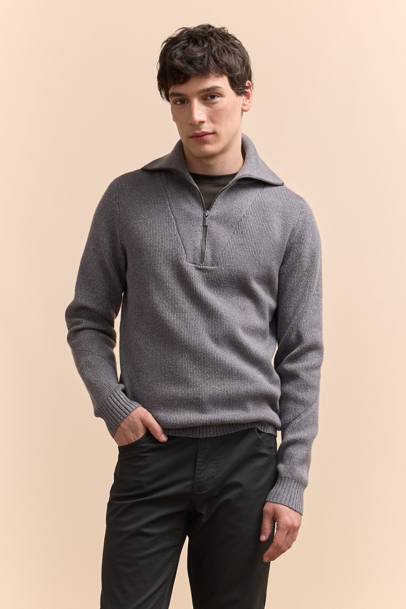 Mock zip sweater hotsell