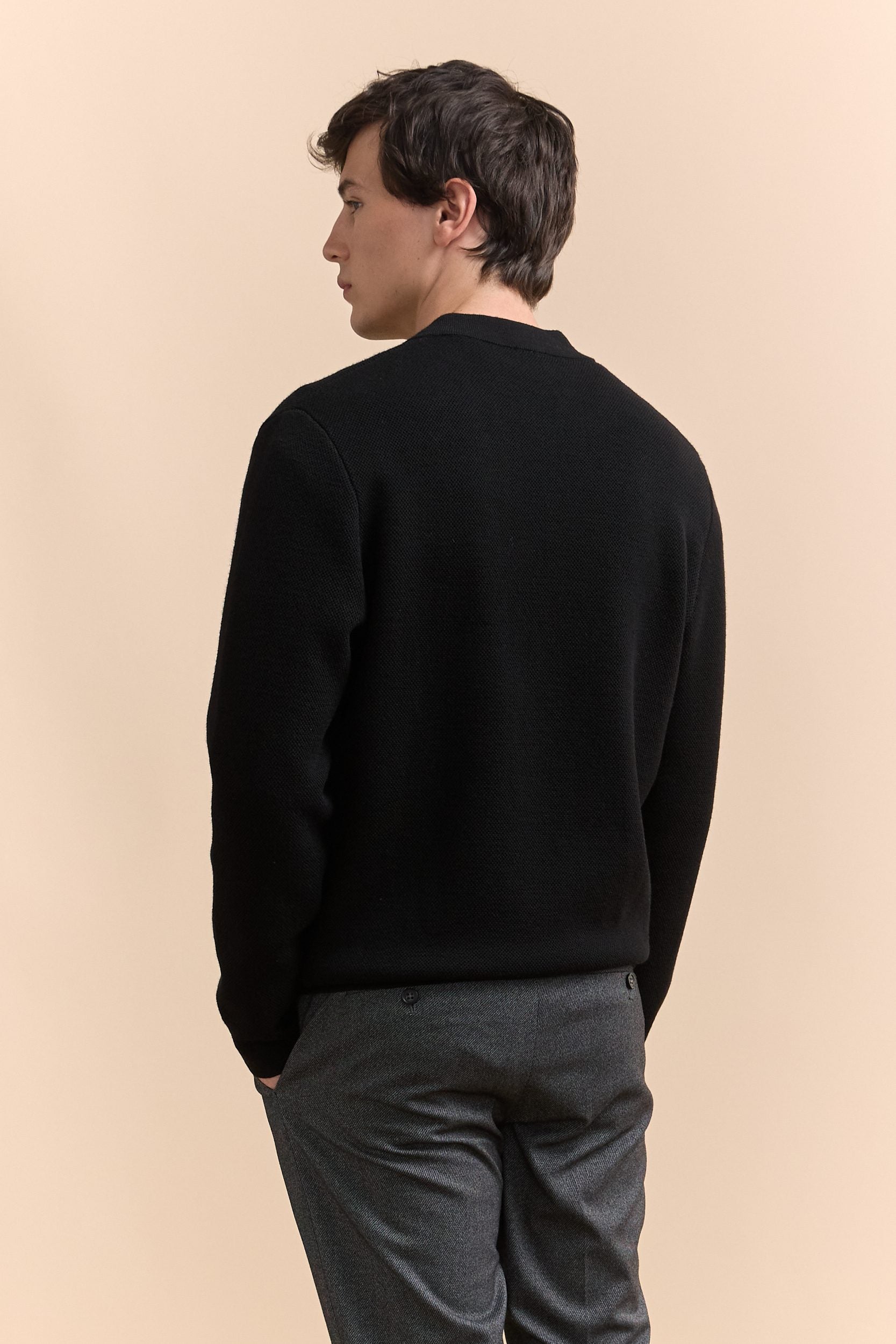 Blouson en maille texturée