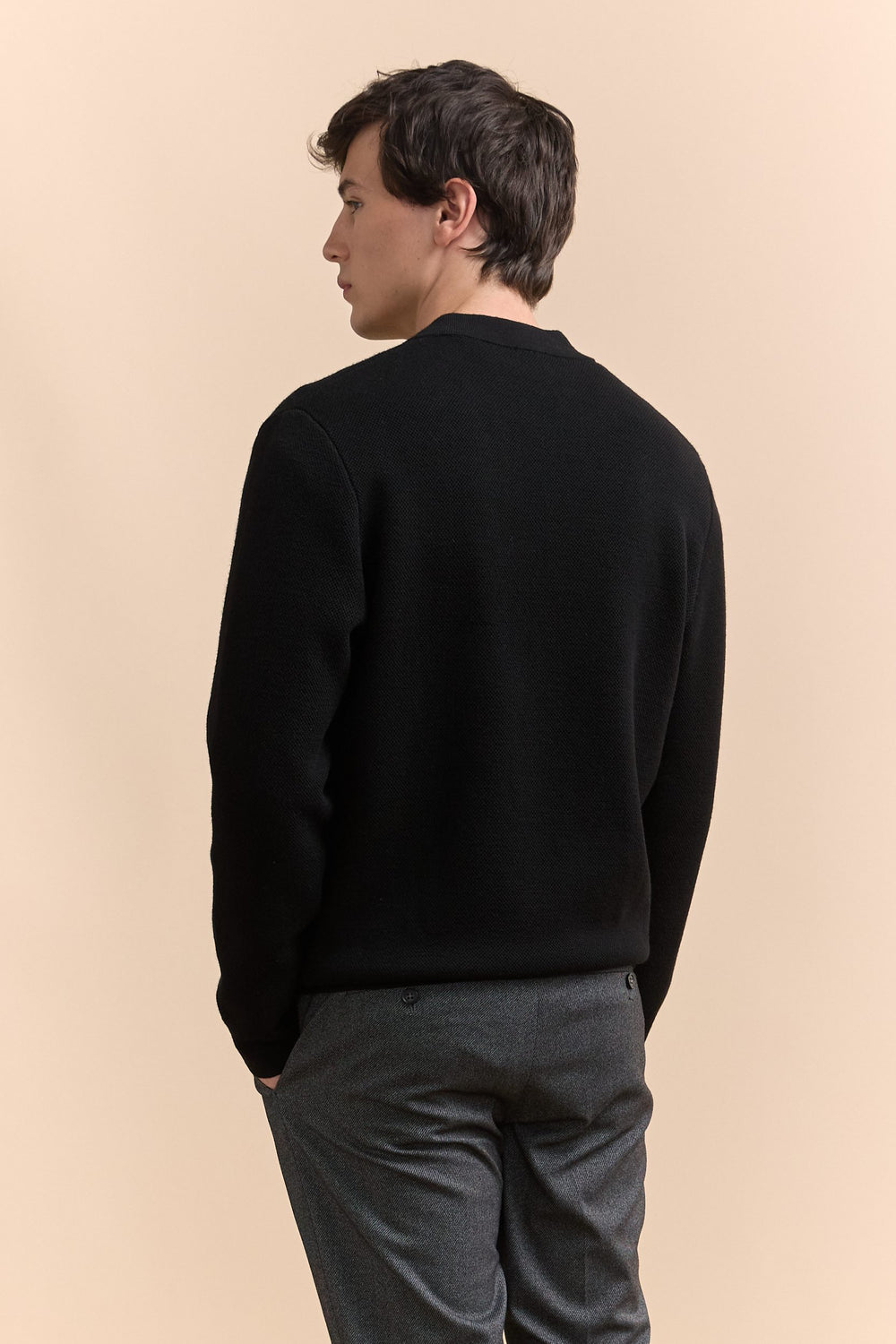 Blouson en maille texturée