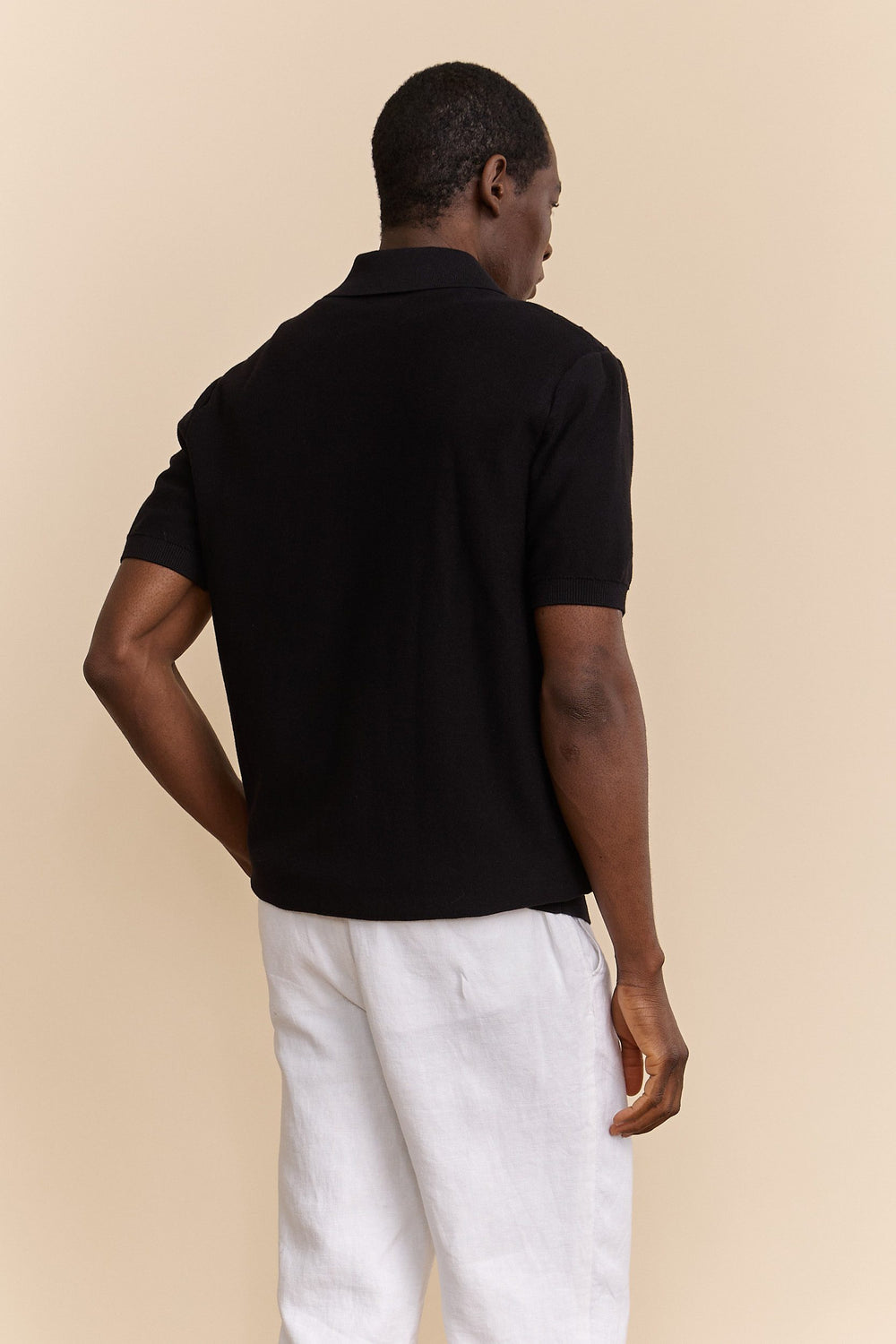 Cable knit front short sleeve cardigan