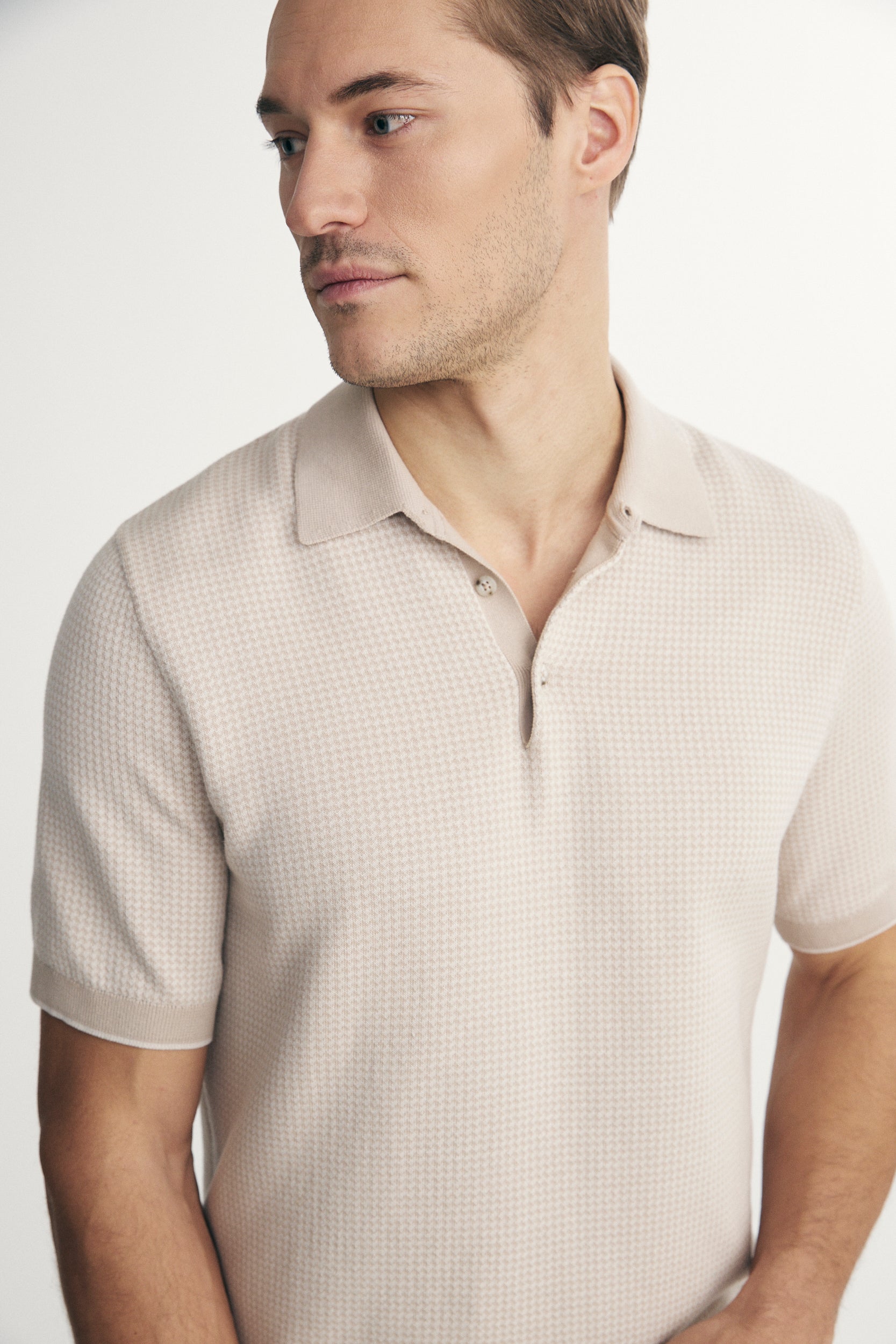 Jacquard polo