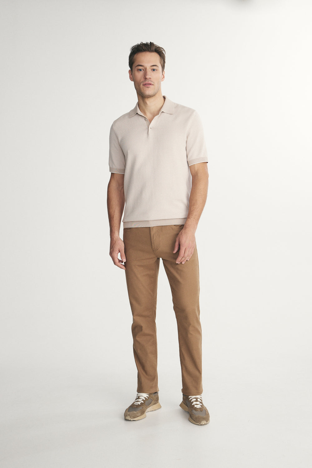 Jacquard polo
