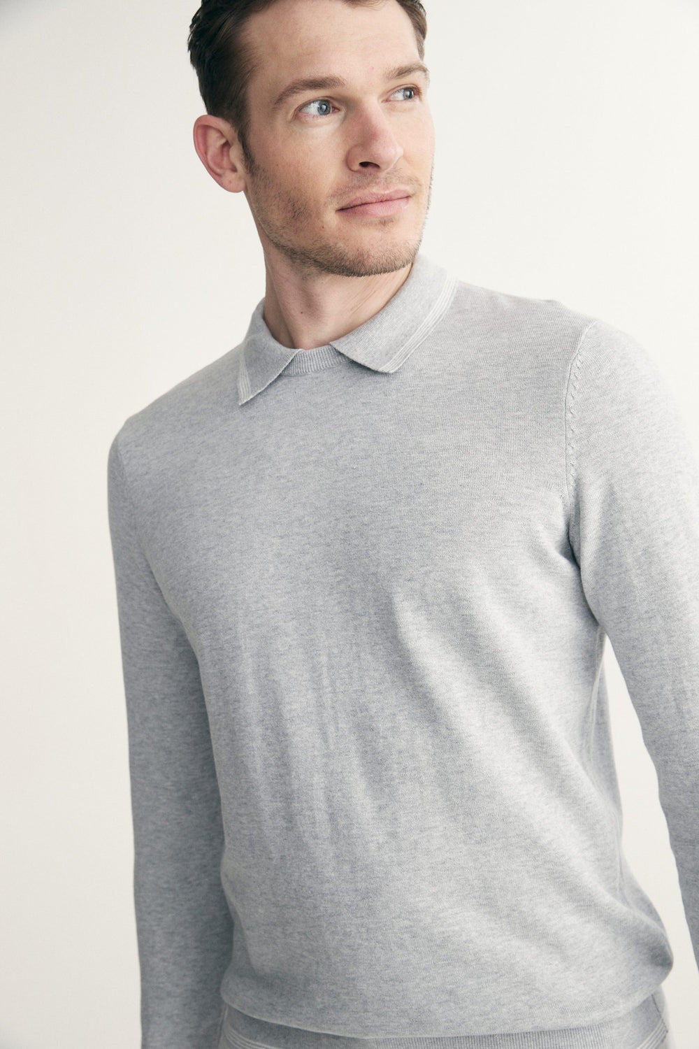 Polo crew neck sweater