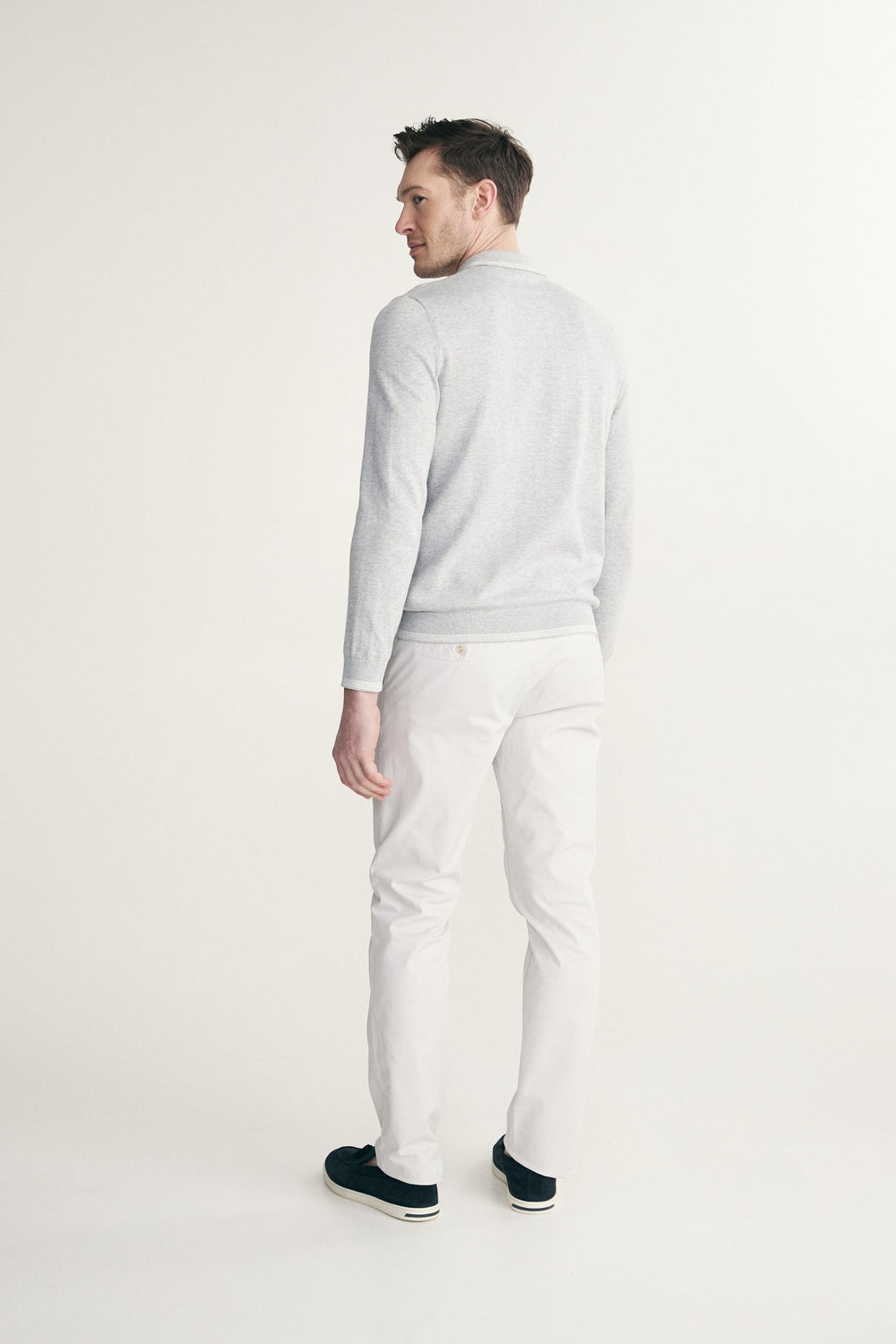 Polo crew neck sweater