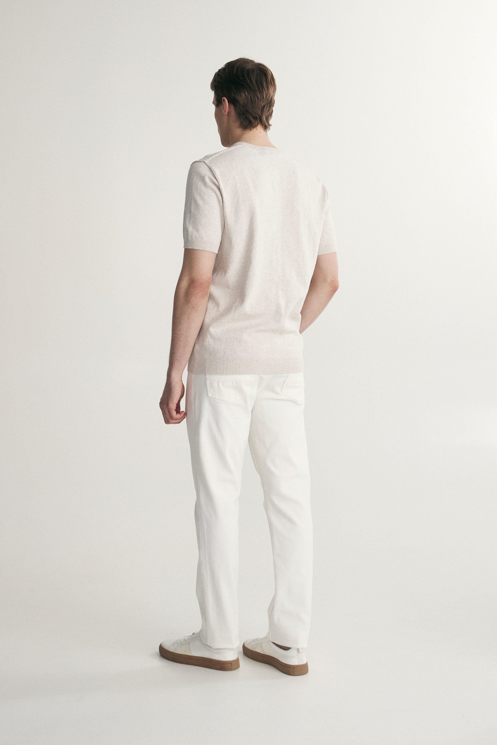 Cotton henley shirt