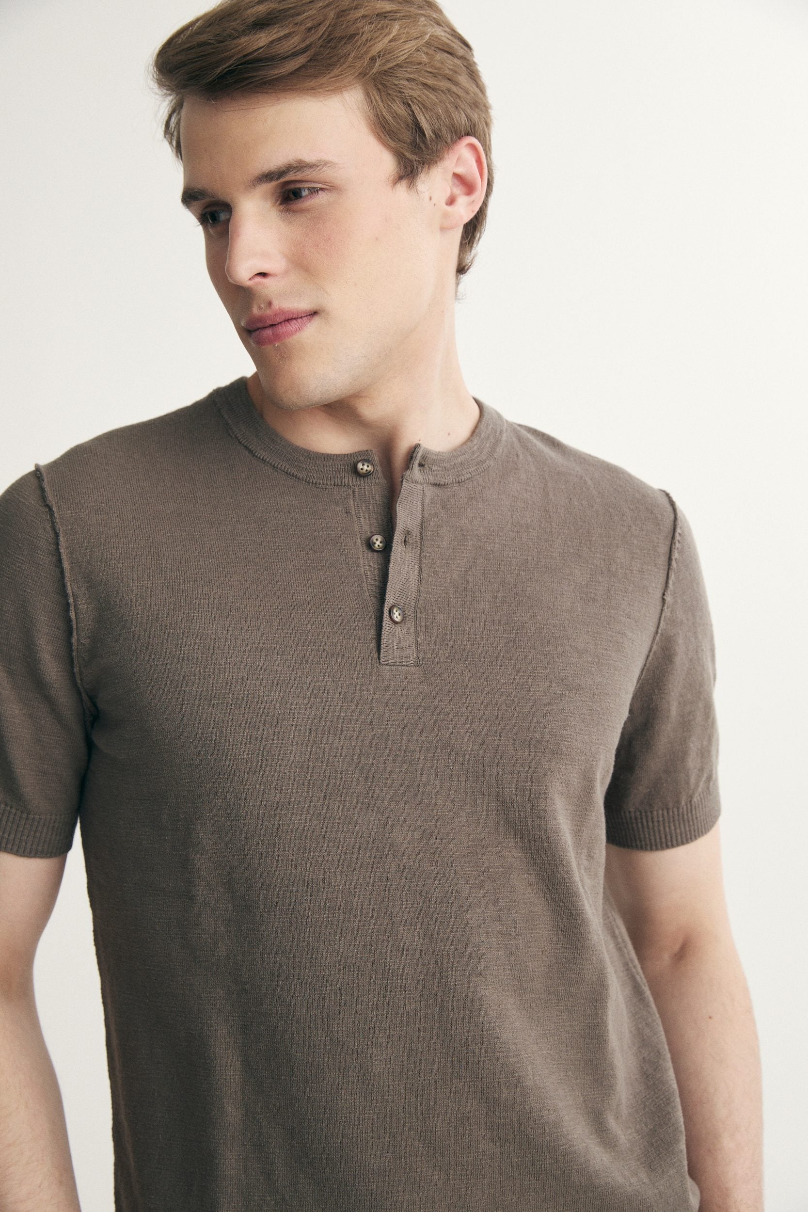 Chandail henley en coton
