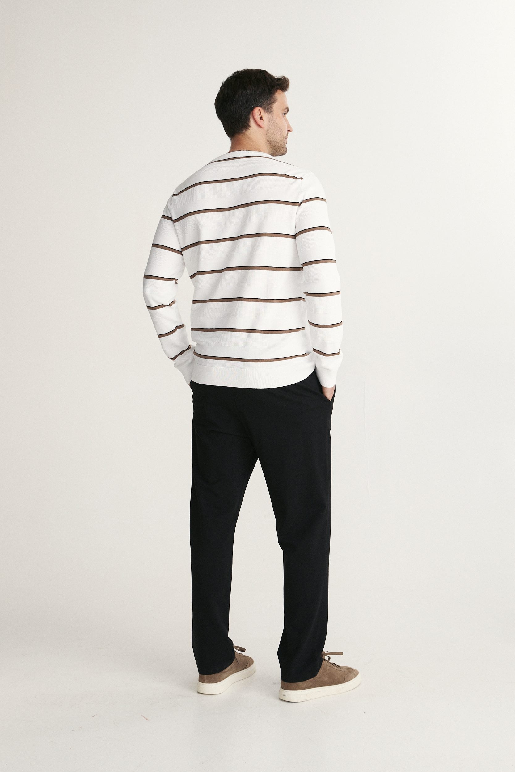 Colour Block Stripe Sweater