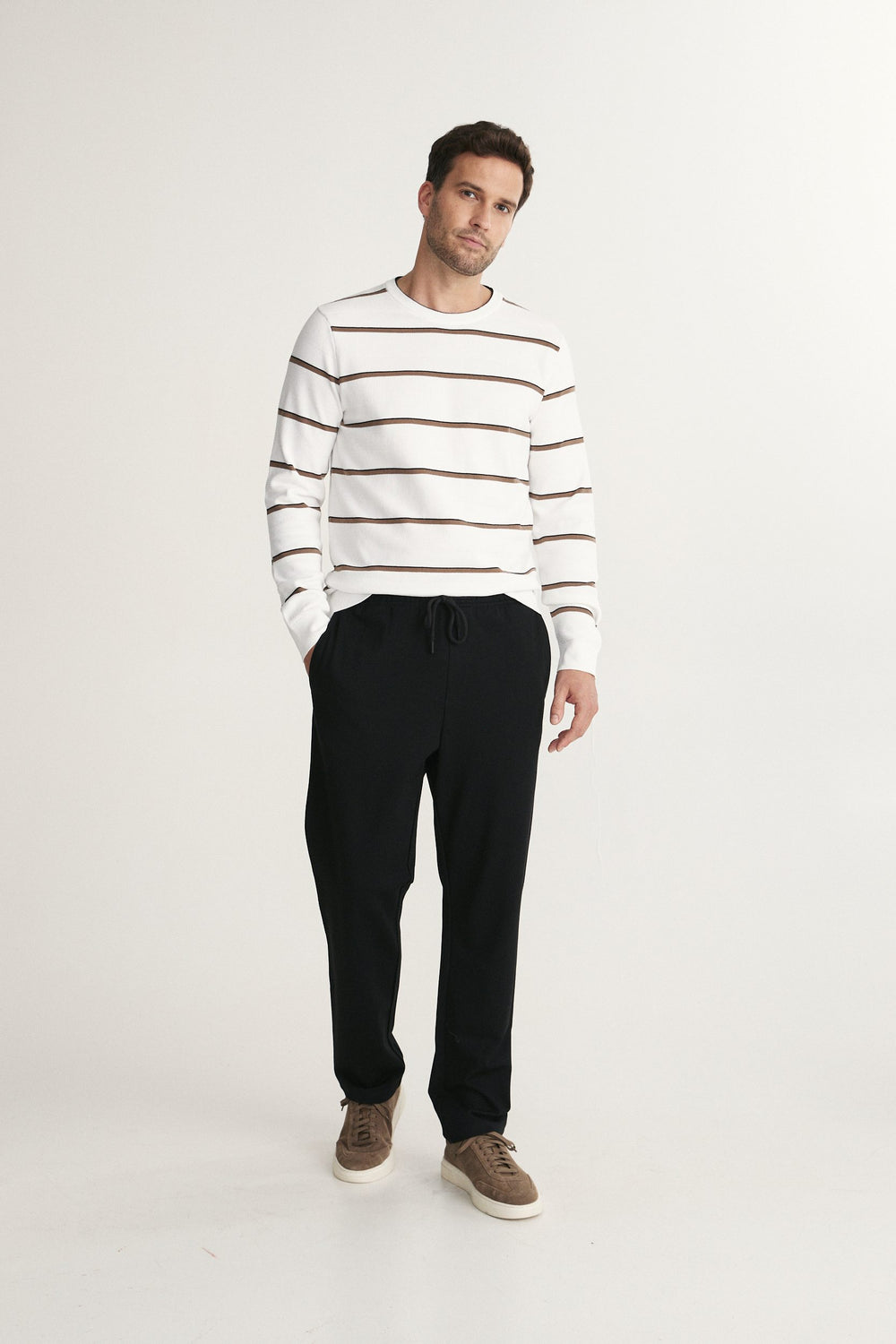 Colour Block Stripe Sweater