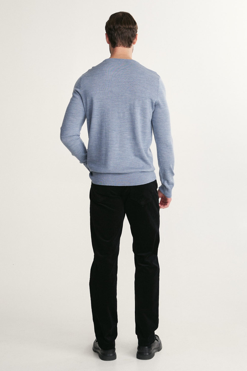 Merino wool crew neck sweater