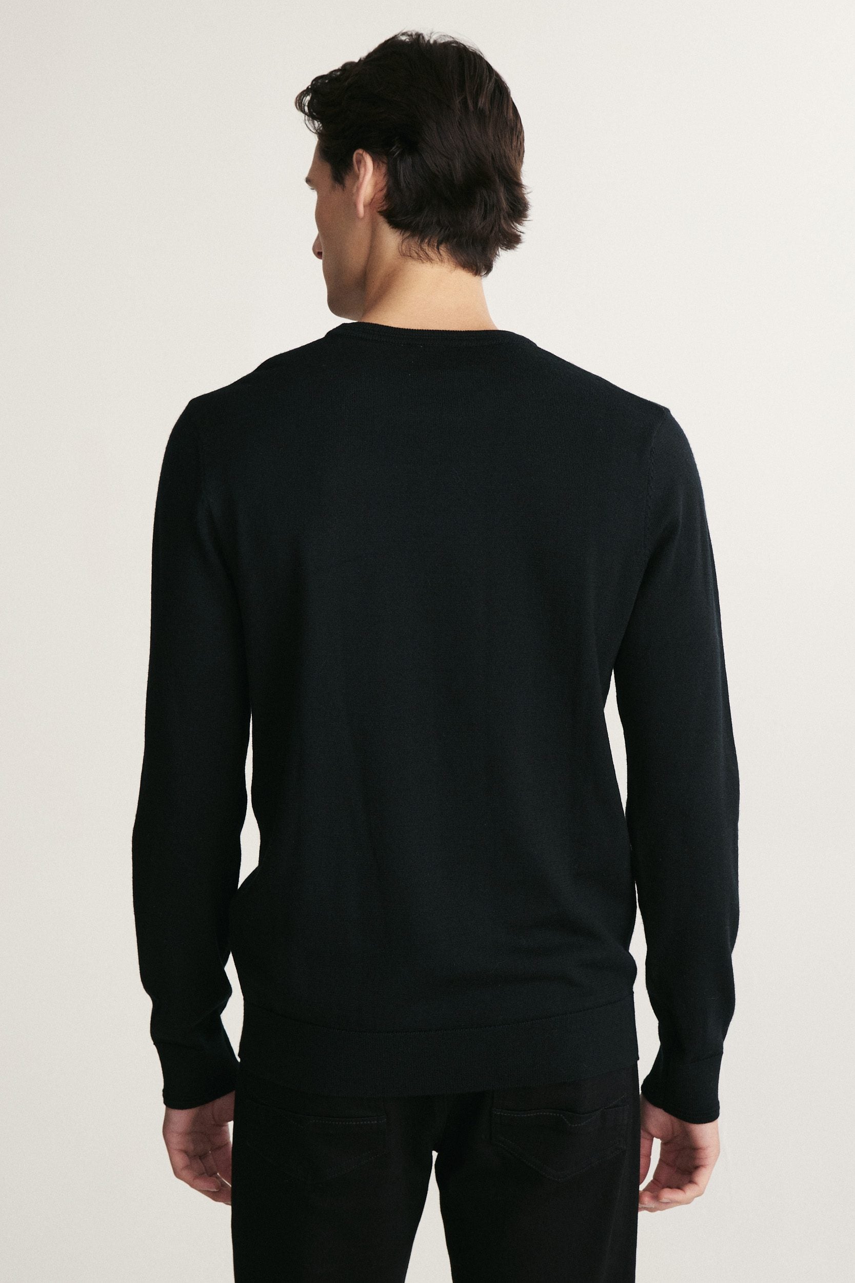 Merino wool crew neck sweater