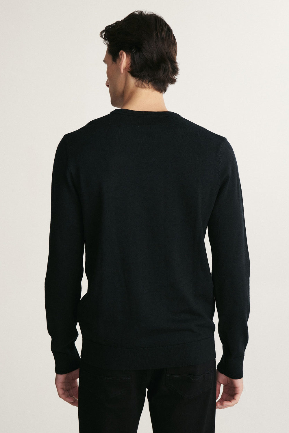 Merino wool crew neck sweater