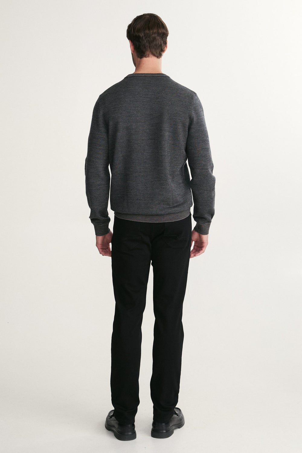 Pull laine mérinos jacquard 3 tons