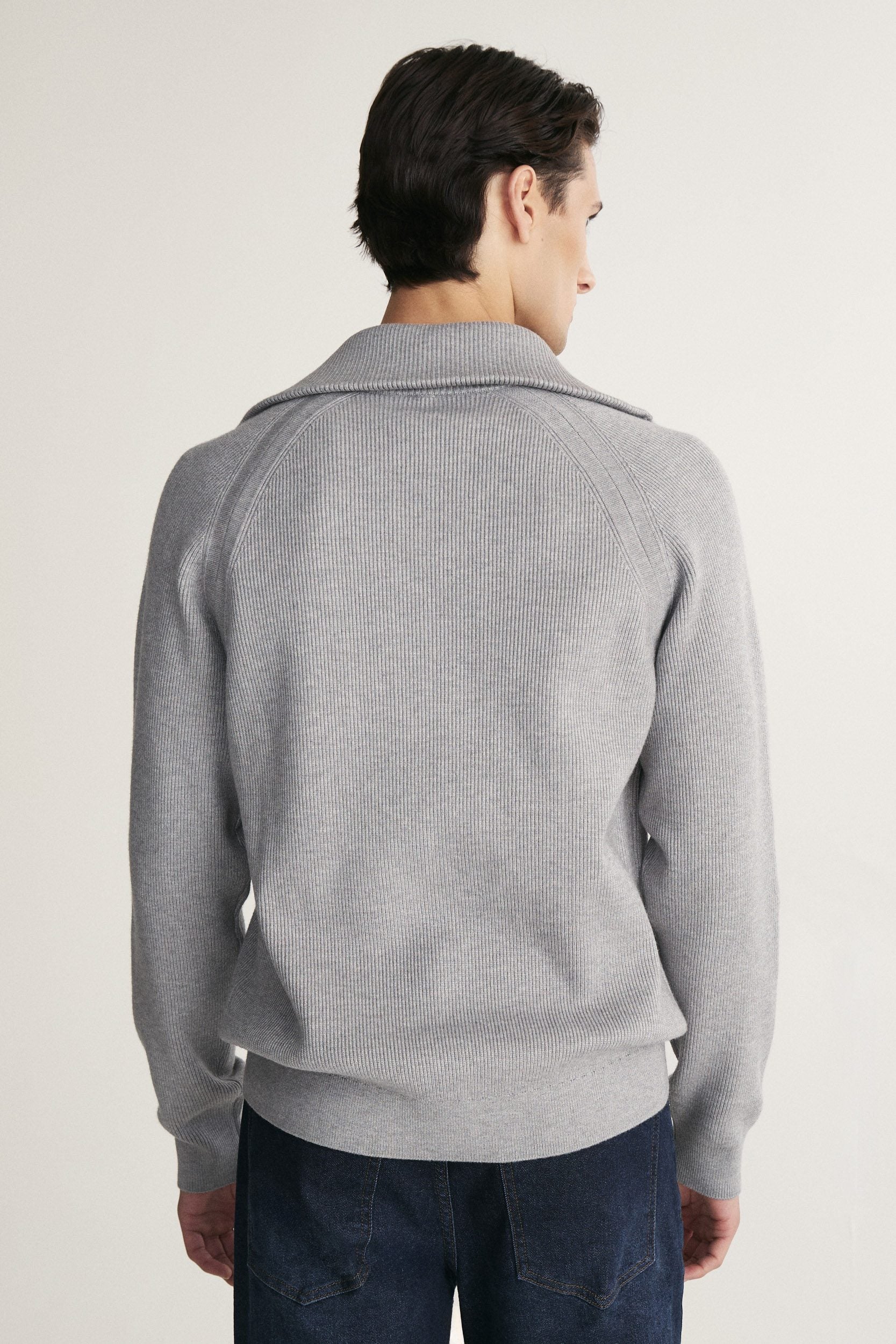 Mock-zip sweater