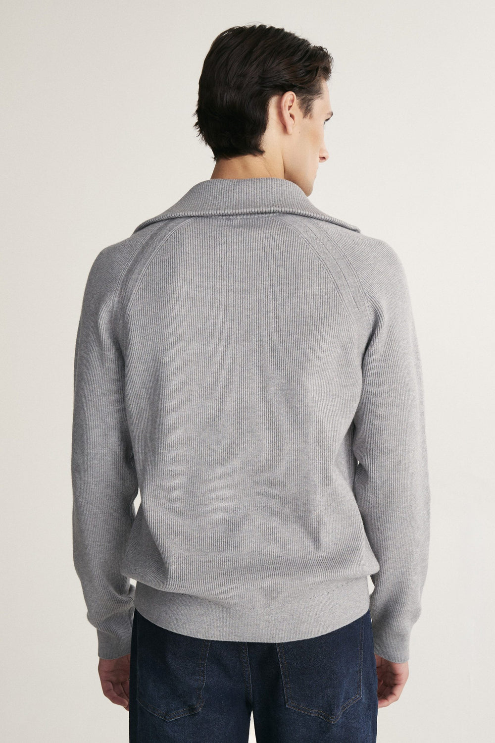 Mock-zip sweater