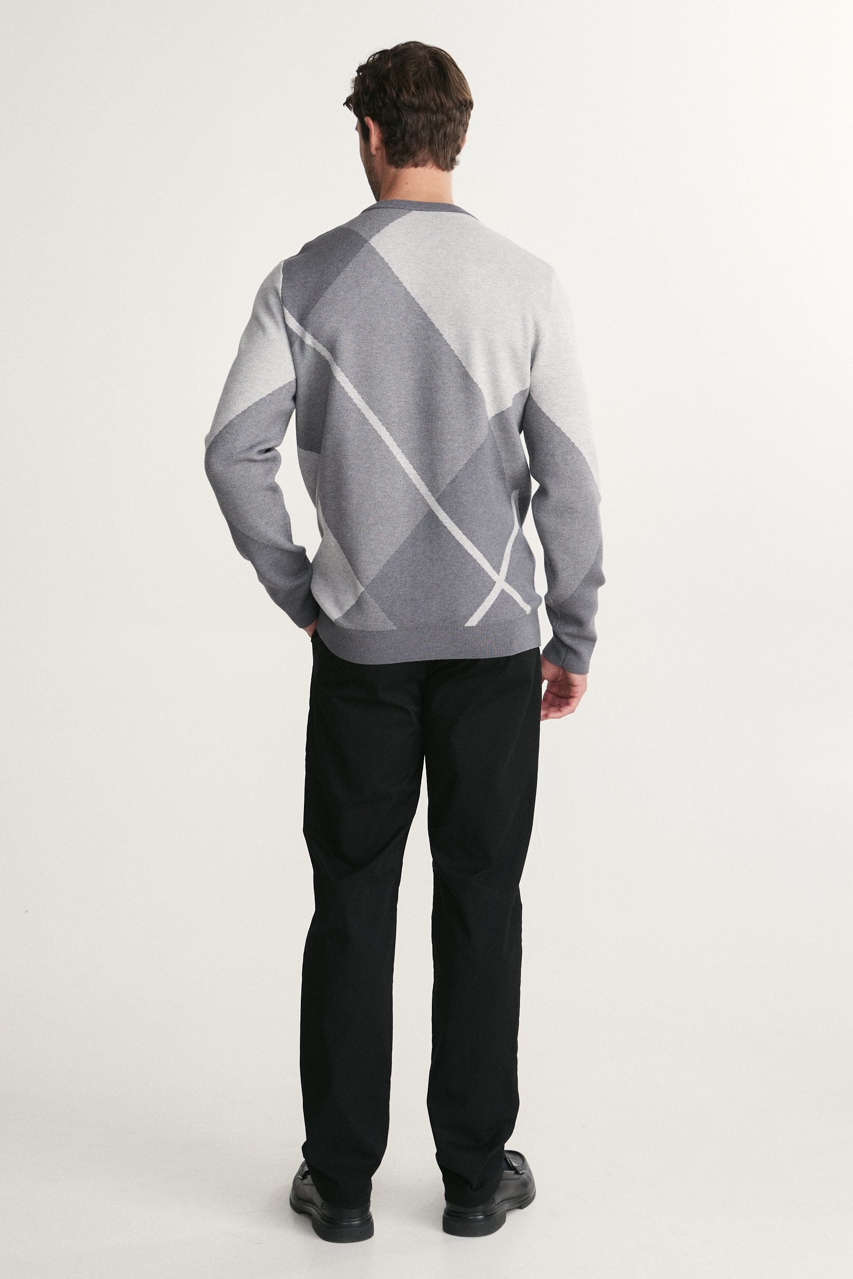 Pull jacquard motif argyle