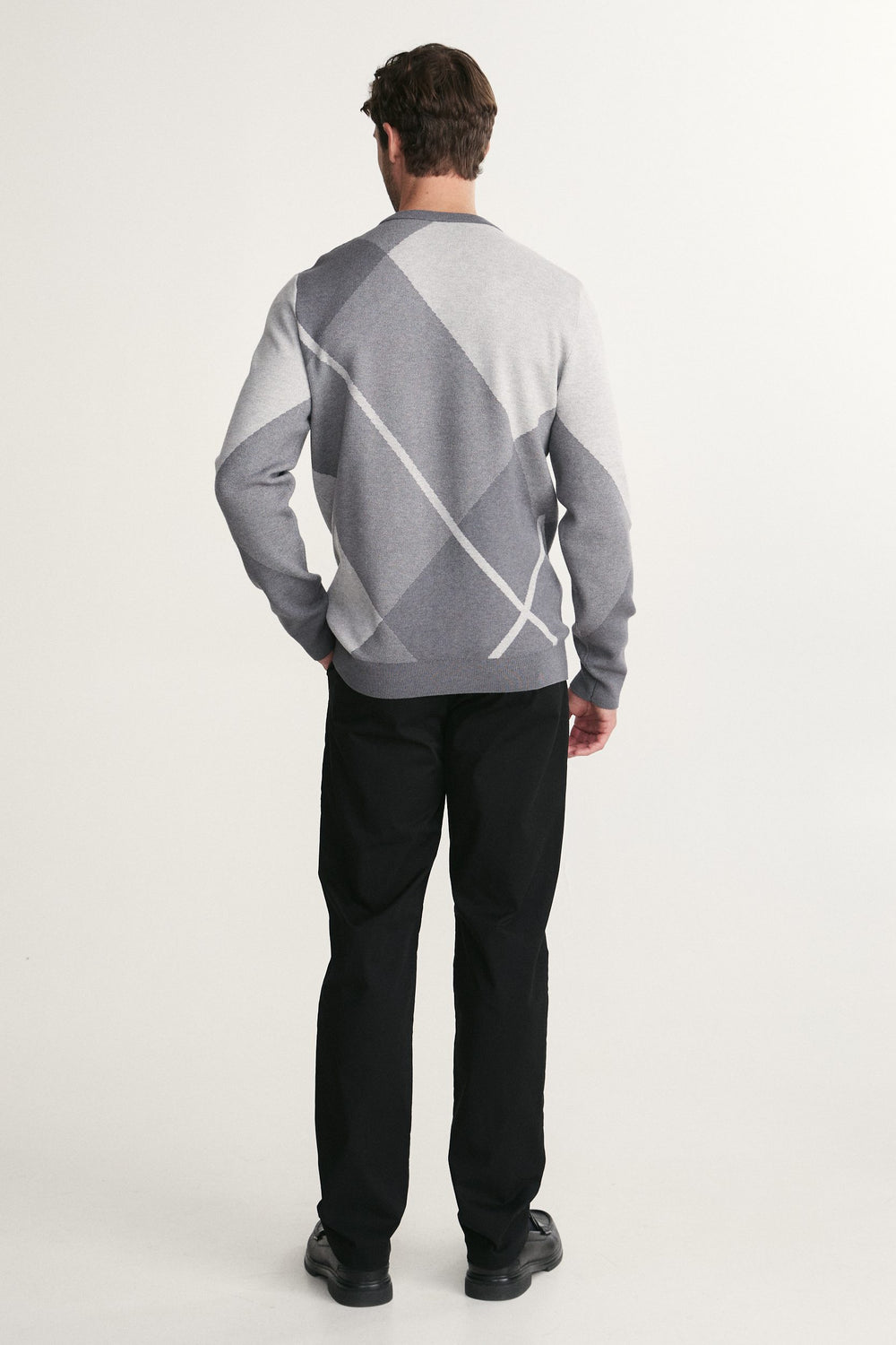 Pull jacquard motif argyle