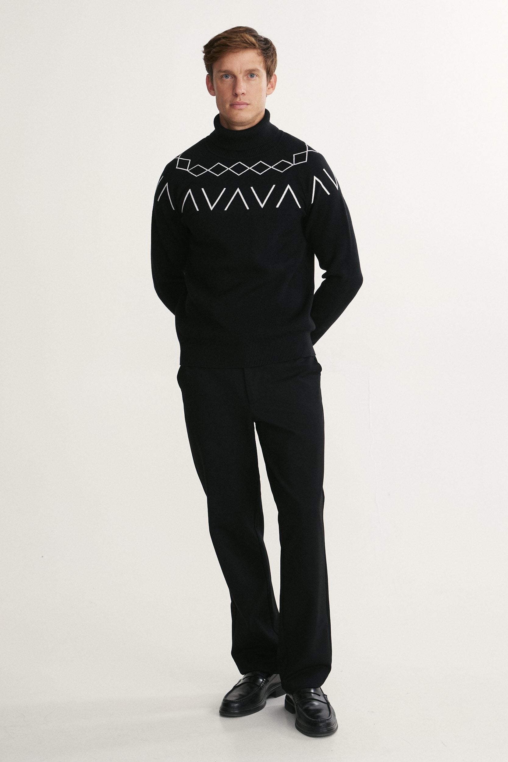 Norwegian jacquard sweater