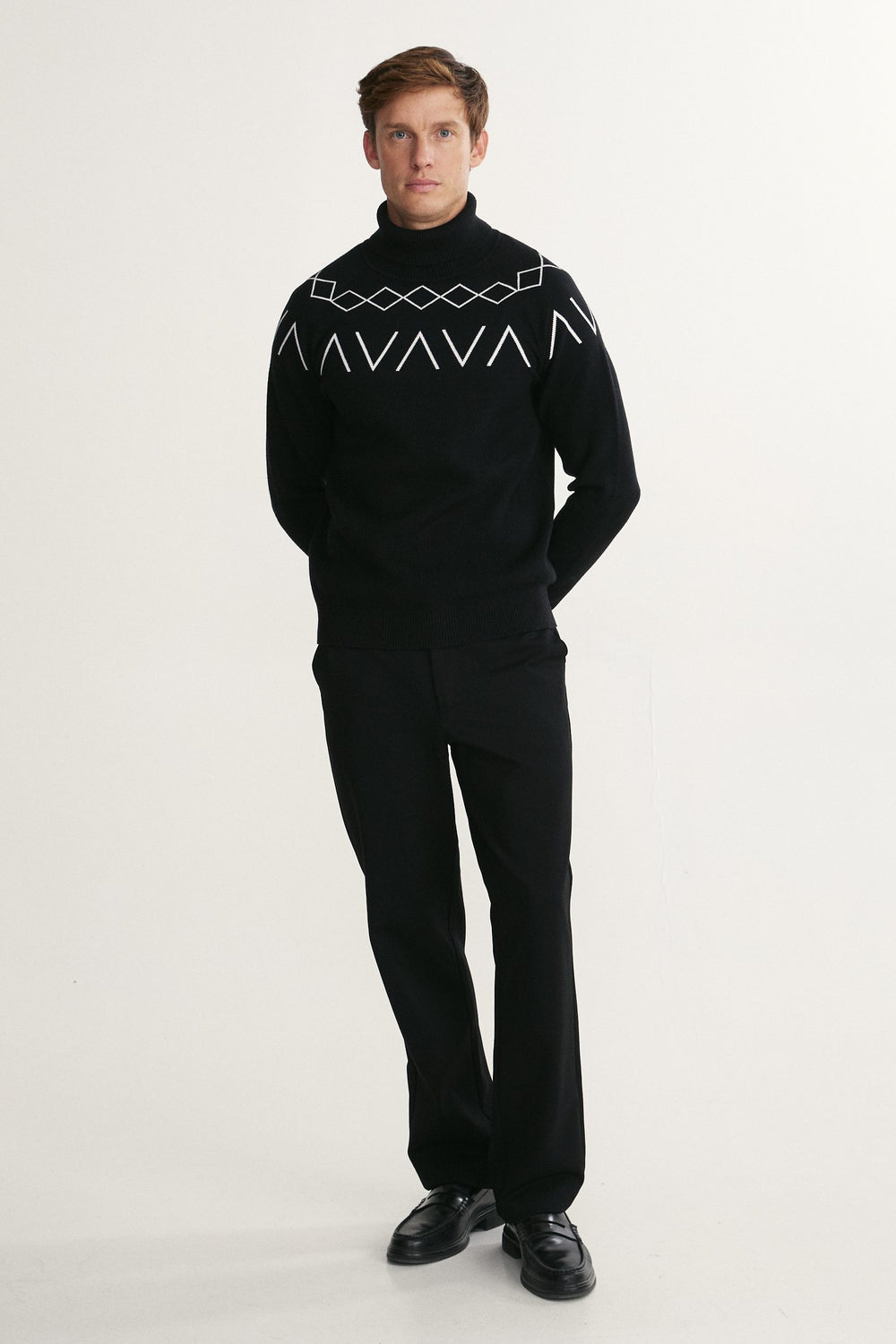 Norwegian jacquard sweater