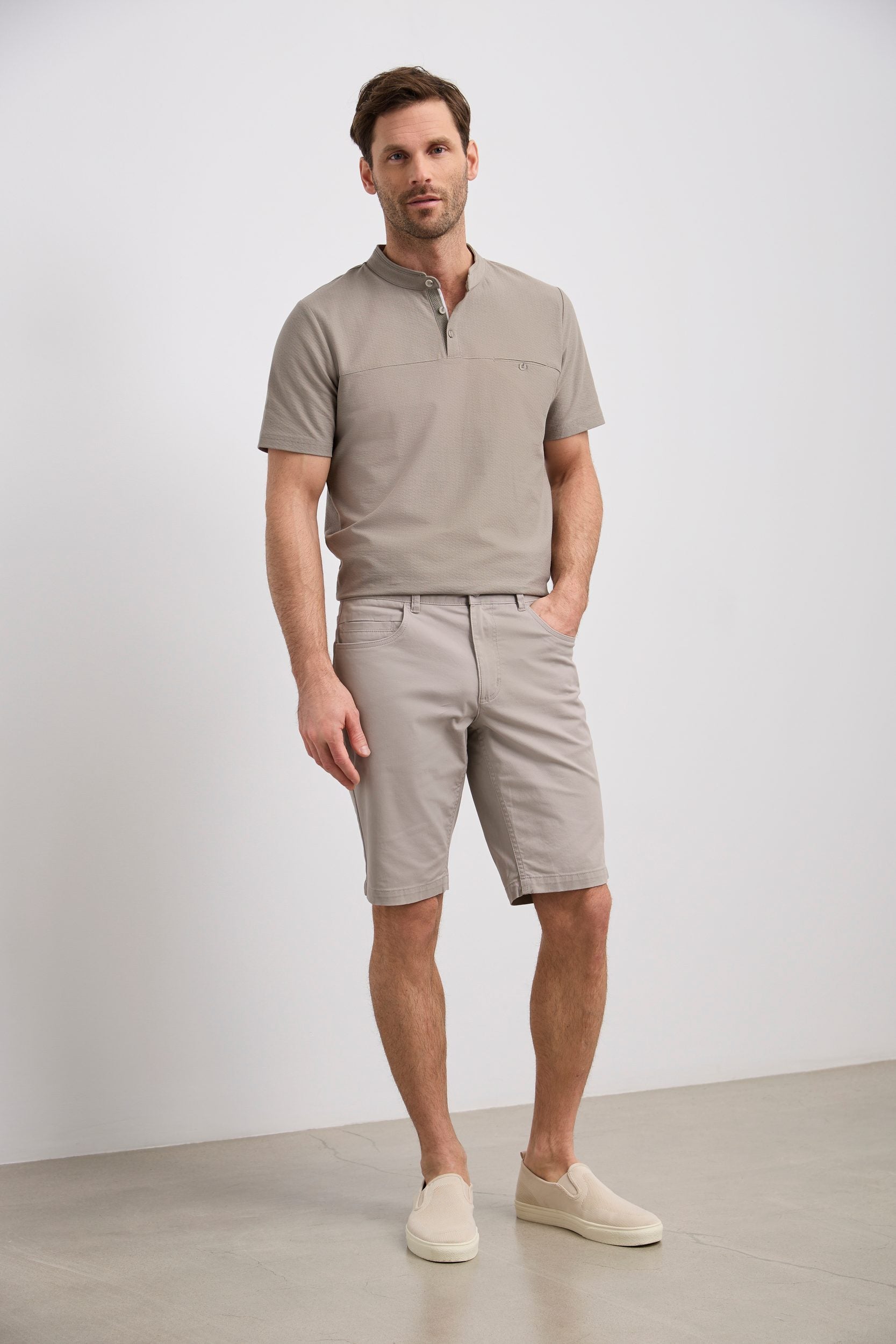 Bermuda 5 poches en twill