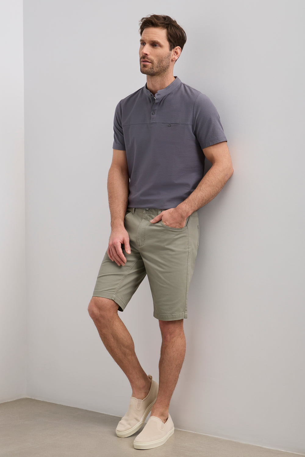 Bermuda 5 poches en twill