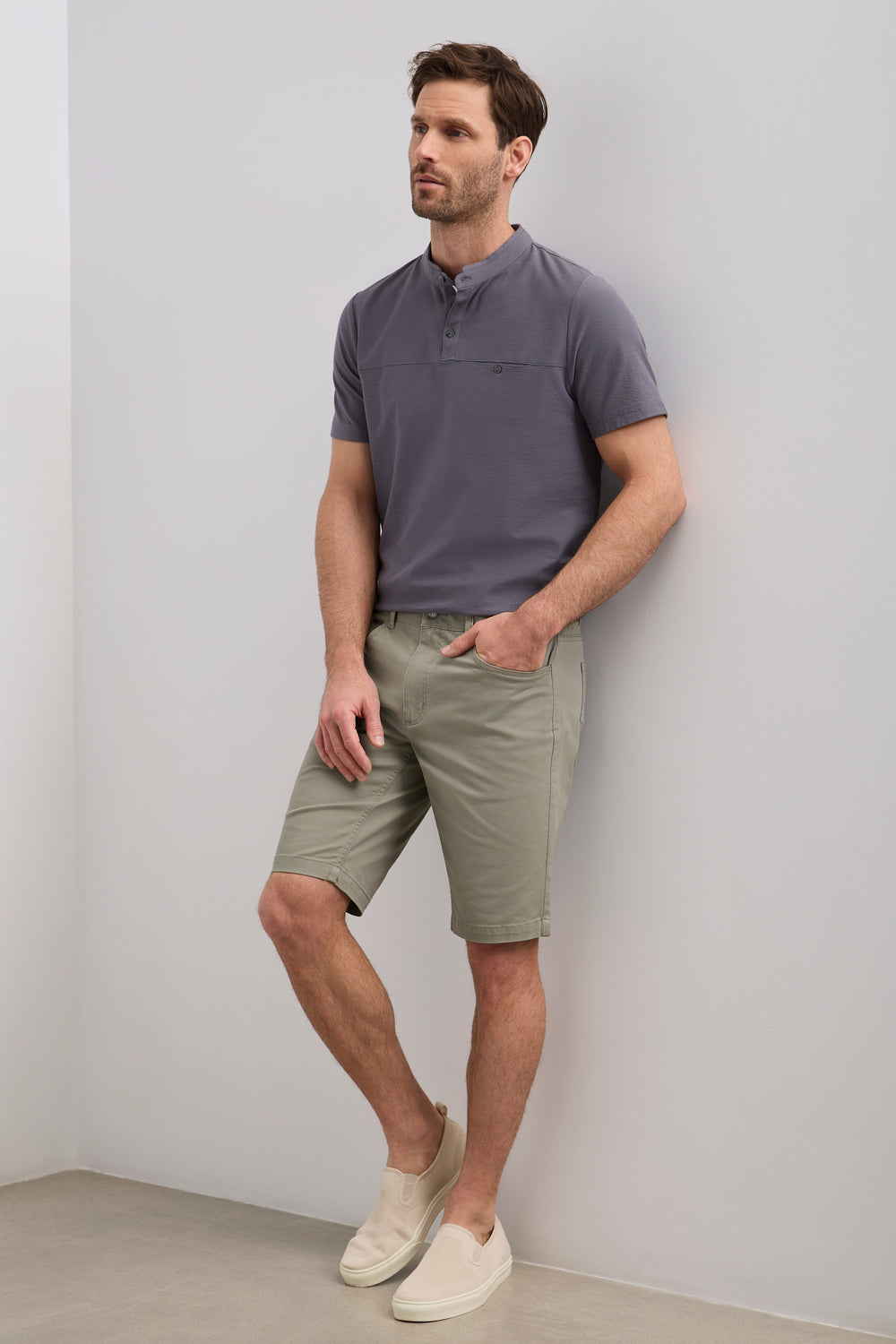 Bermuda 5 poches en twill