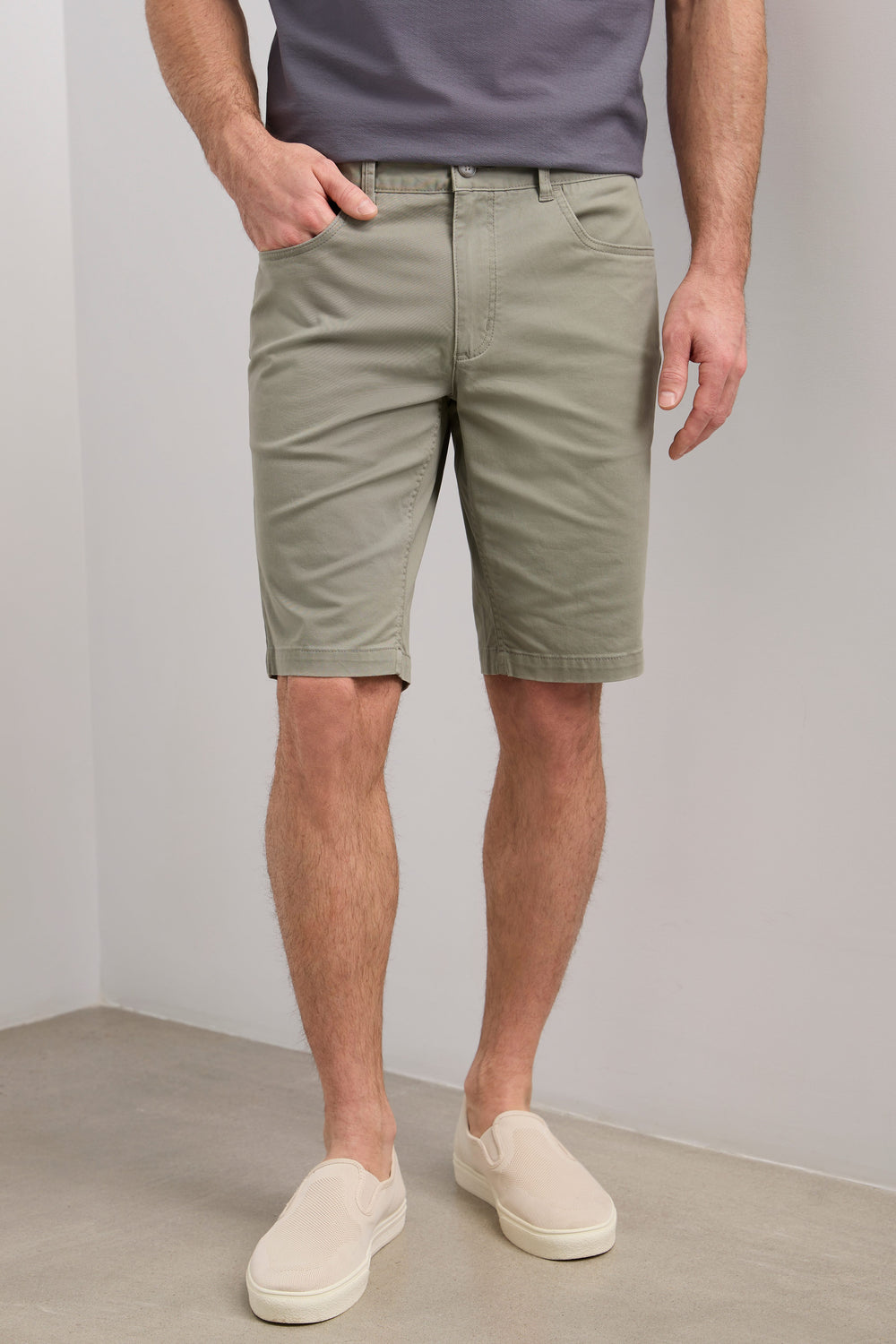 Bermuda 5 poches en twill