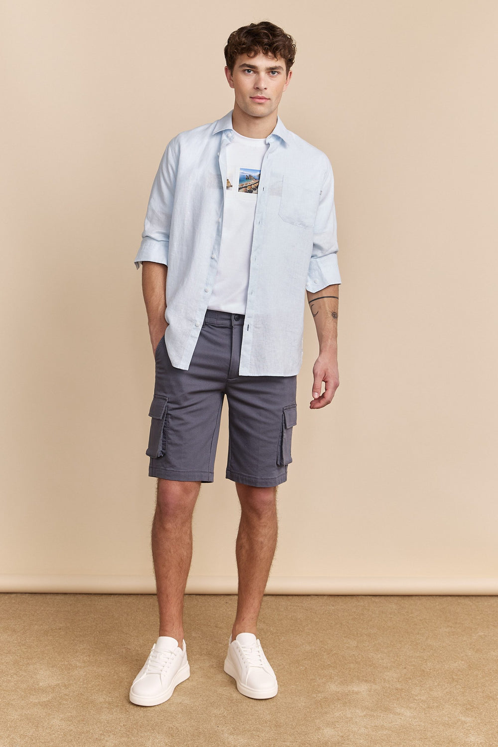 Bermuda avec poches cargo
