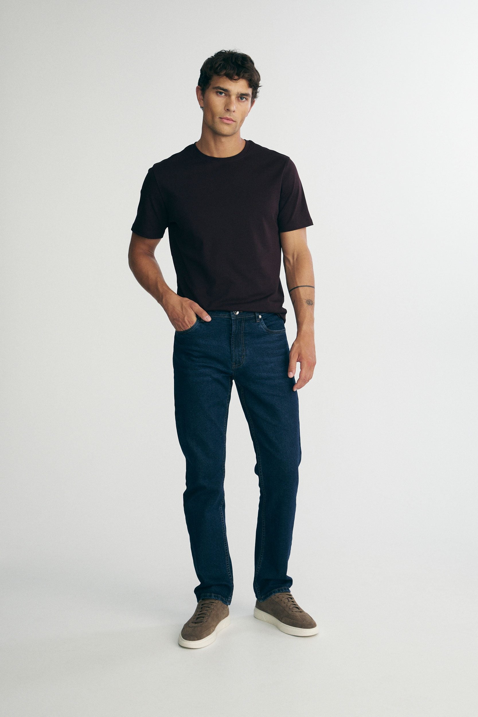 Straight leg jeans