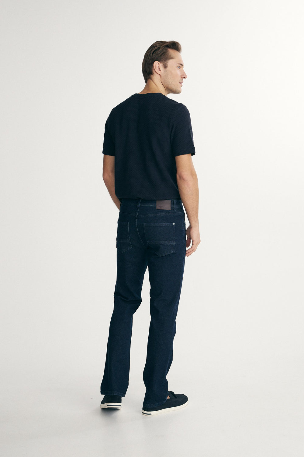 Five pockets straight jeans