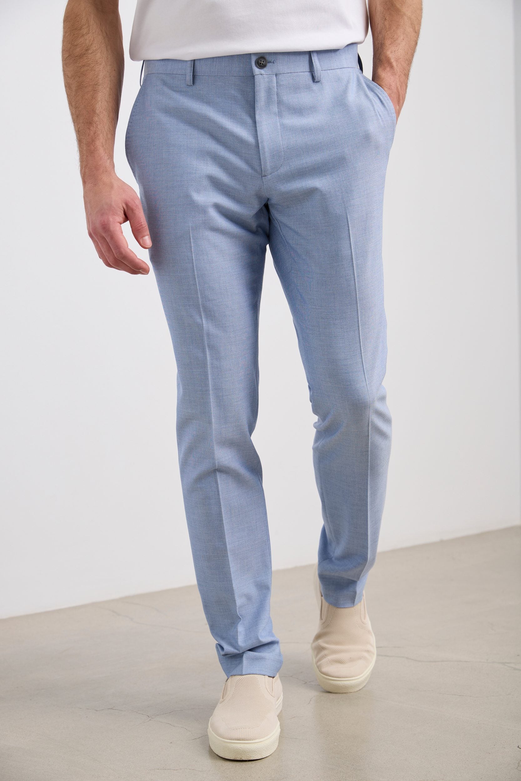Pantalon étroit deux tons