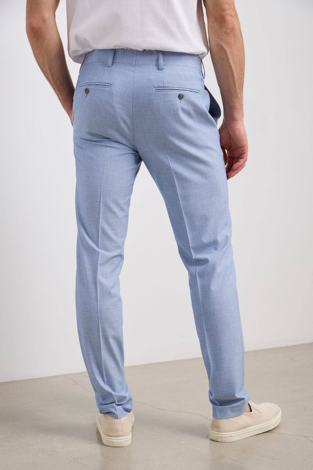 Pantalon étroit deux tons