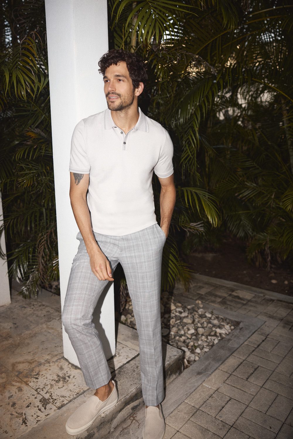 Pantalon urbain à carreaux