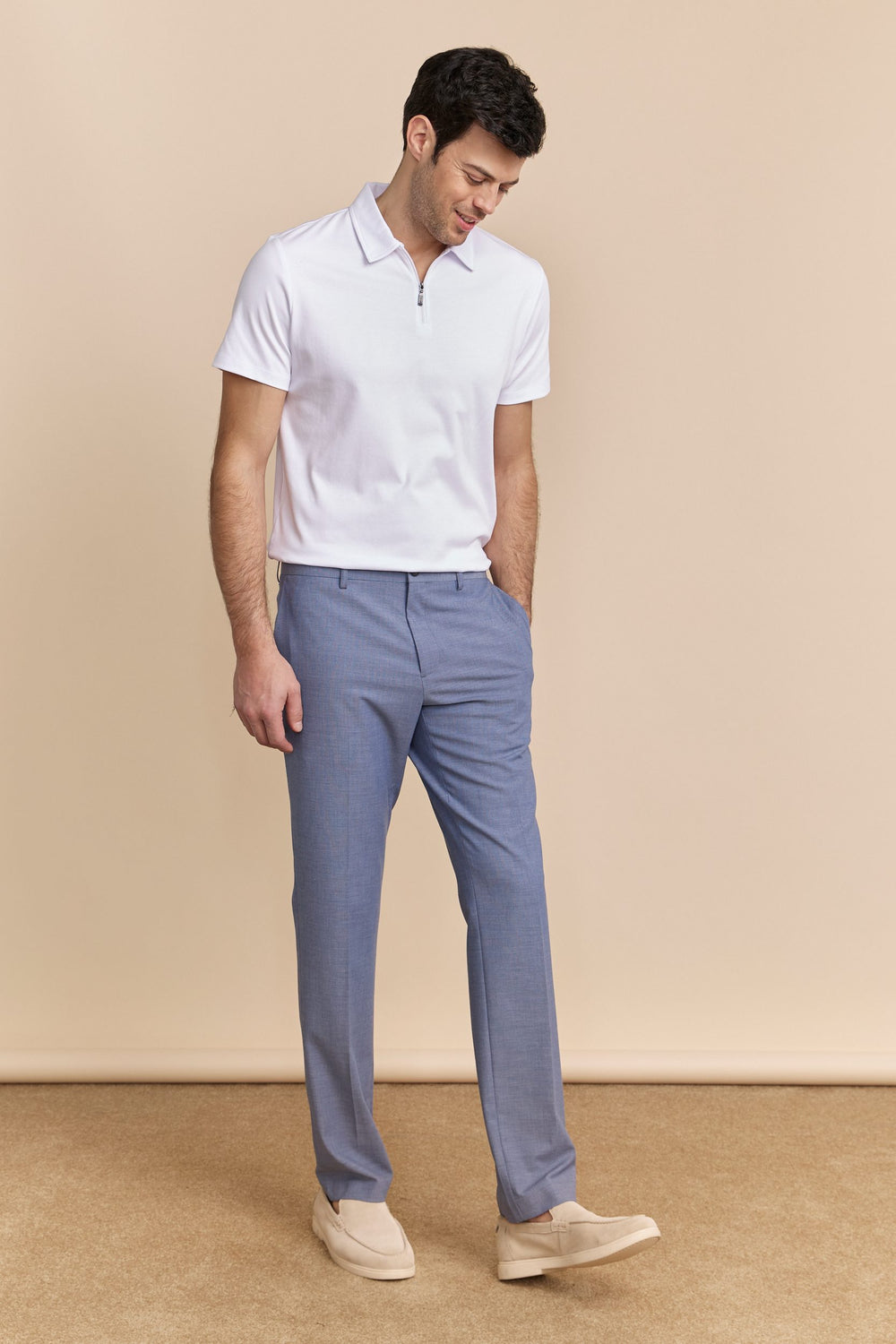Pantalon texturé