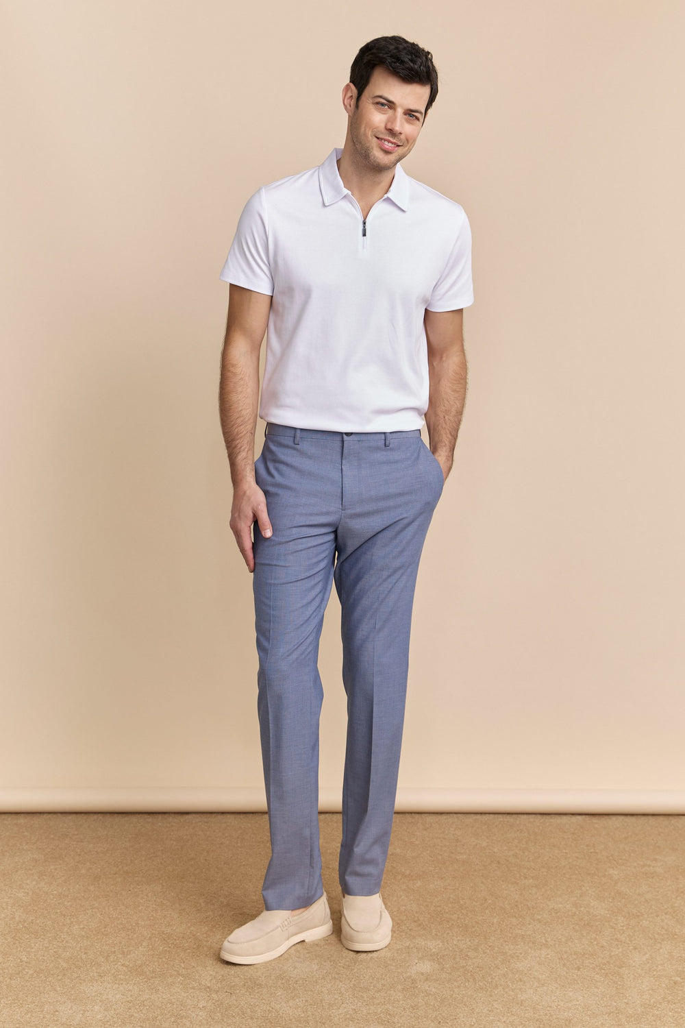 Pantalon texturé