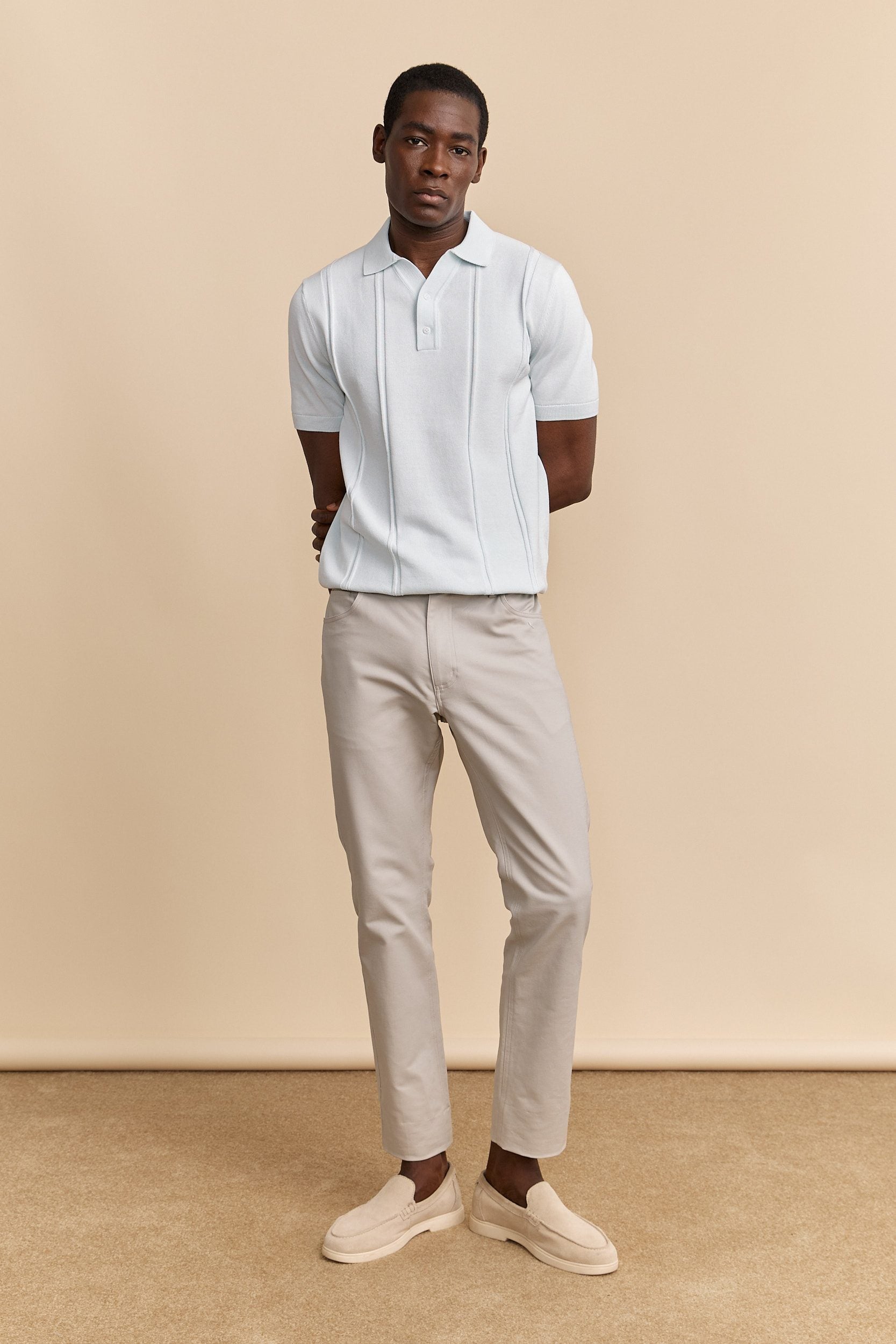 Pantalon fit Étroit 5 poches uni