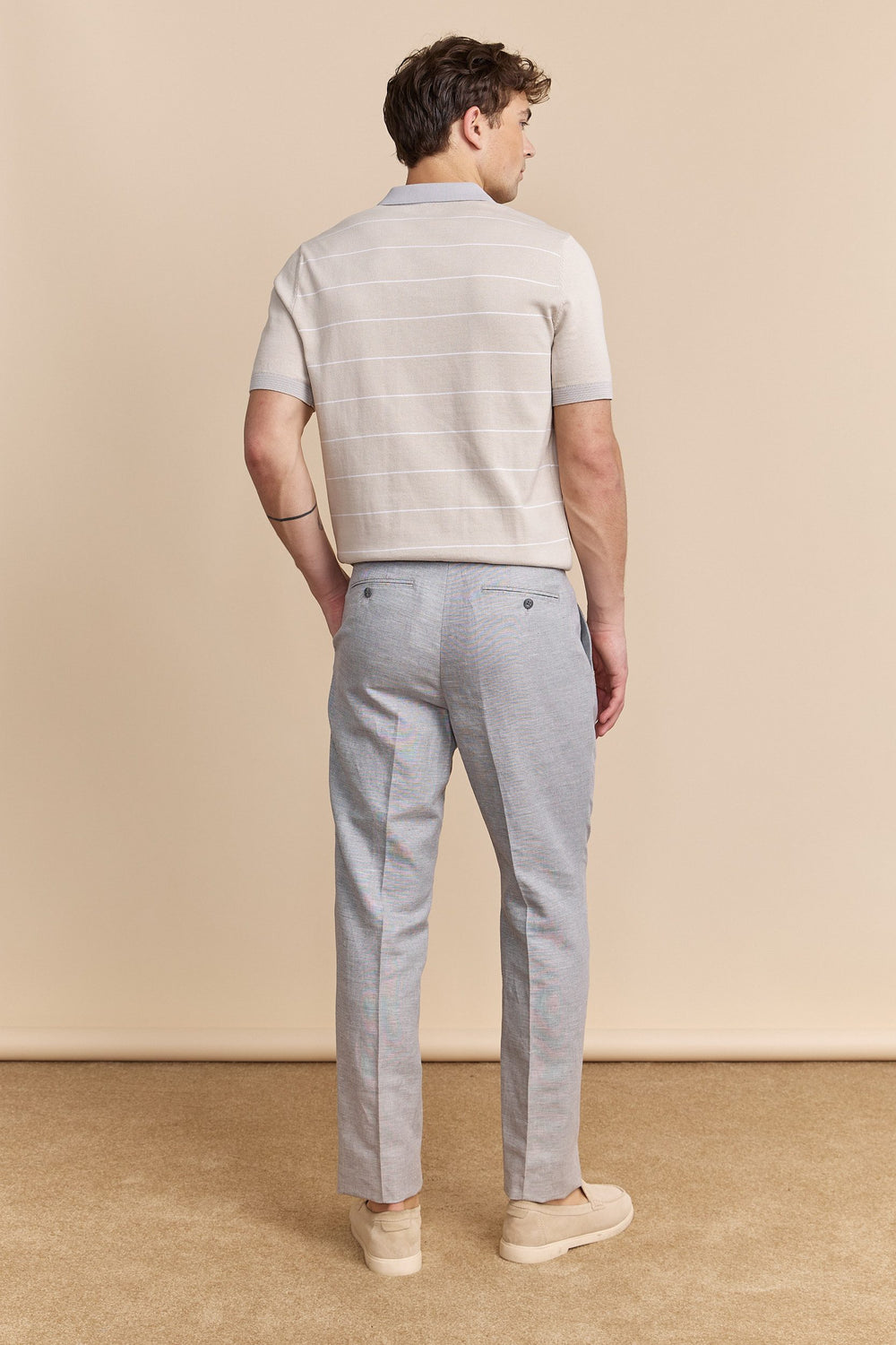 Linen pant with pleats