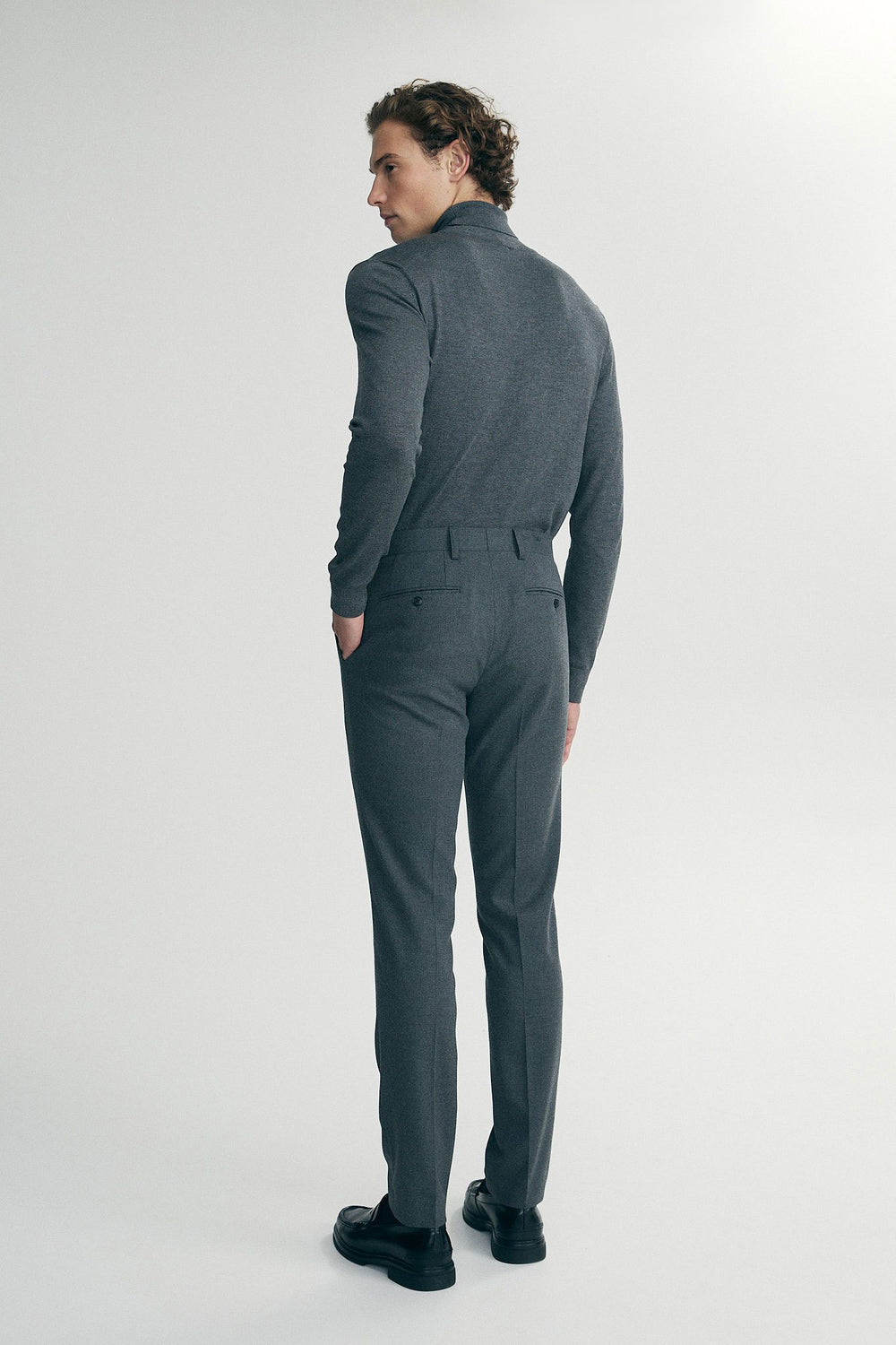 Slim fit flannel pants