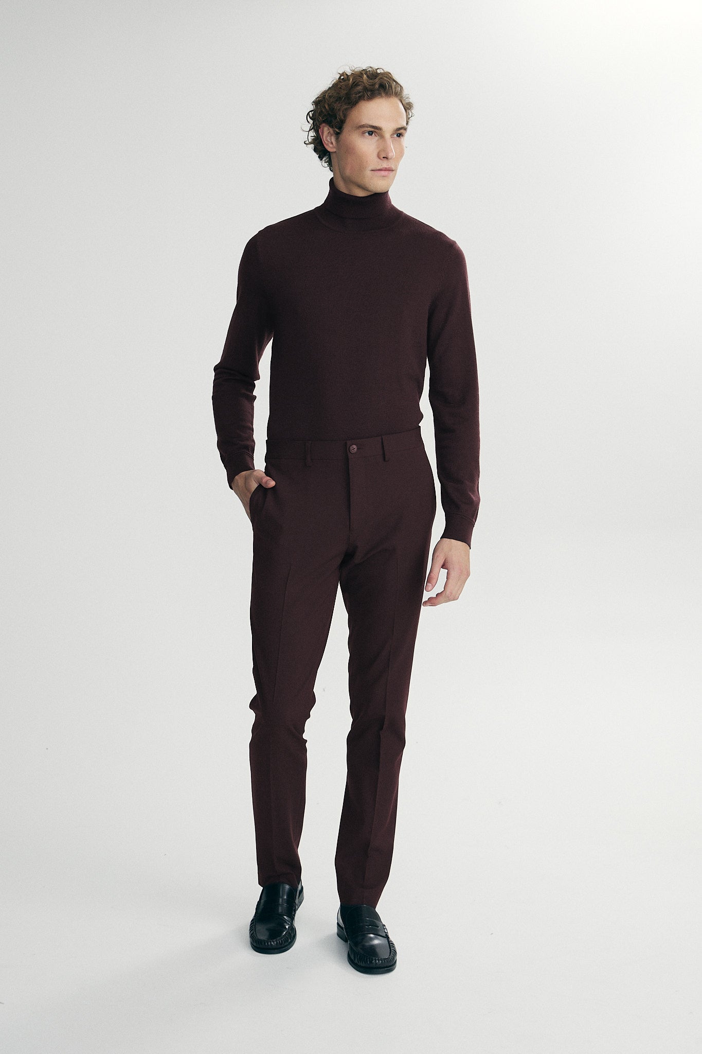 Pantalon bordeaux