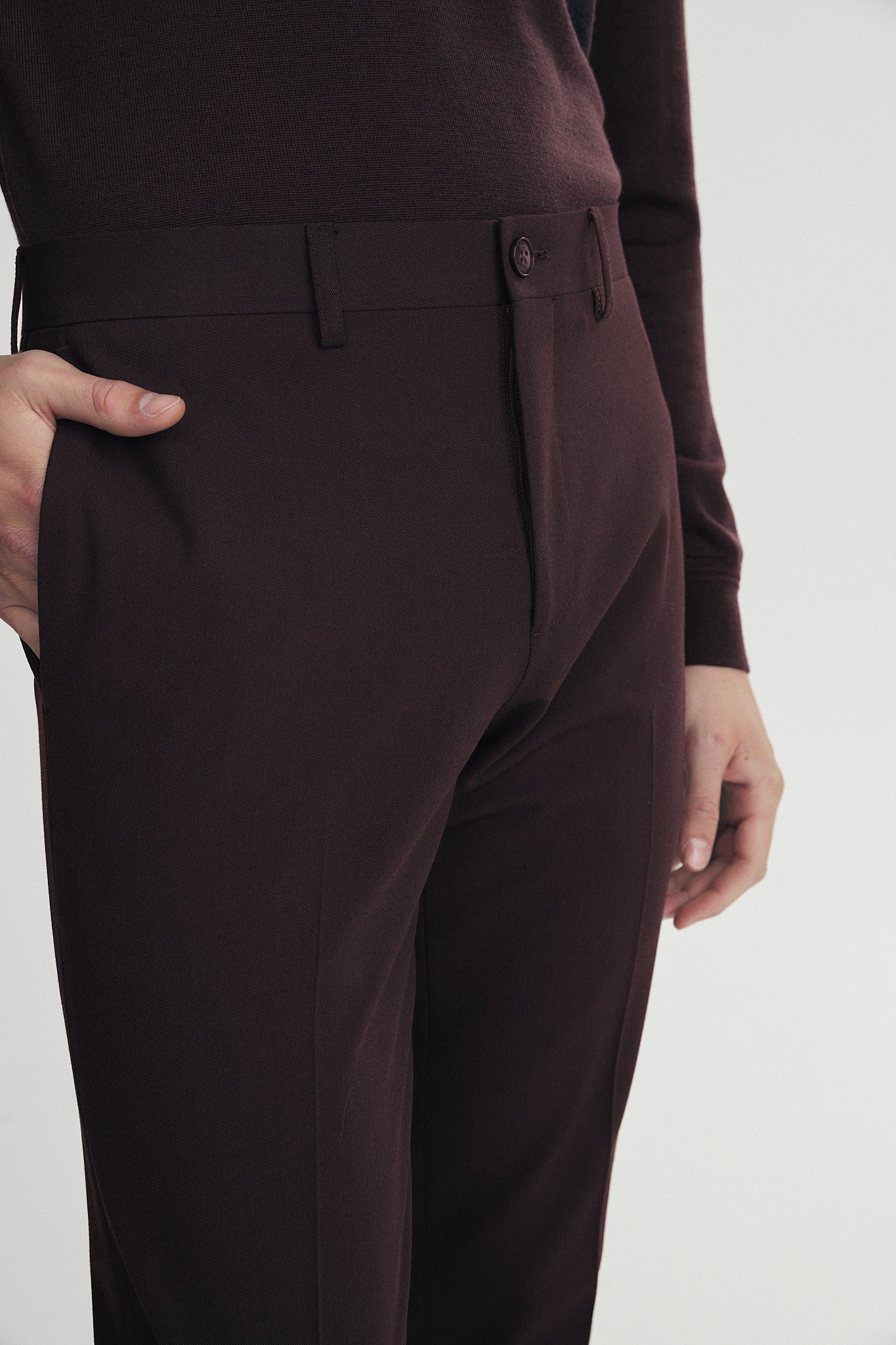 Pantalon bordeaux