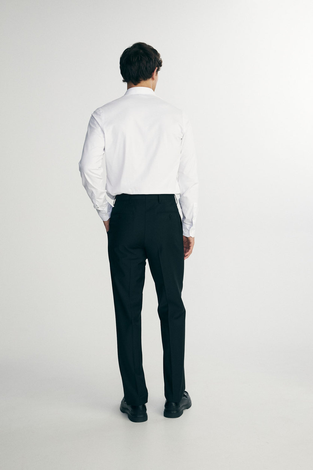 Pantalon à plis uni