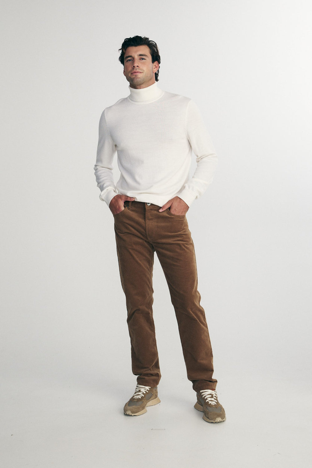 Slim corduroy pants