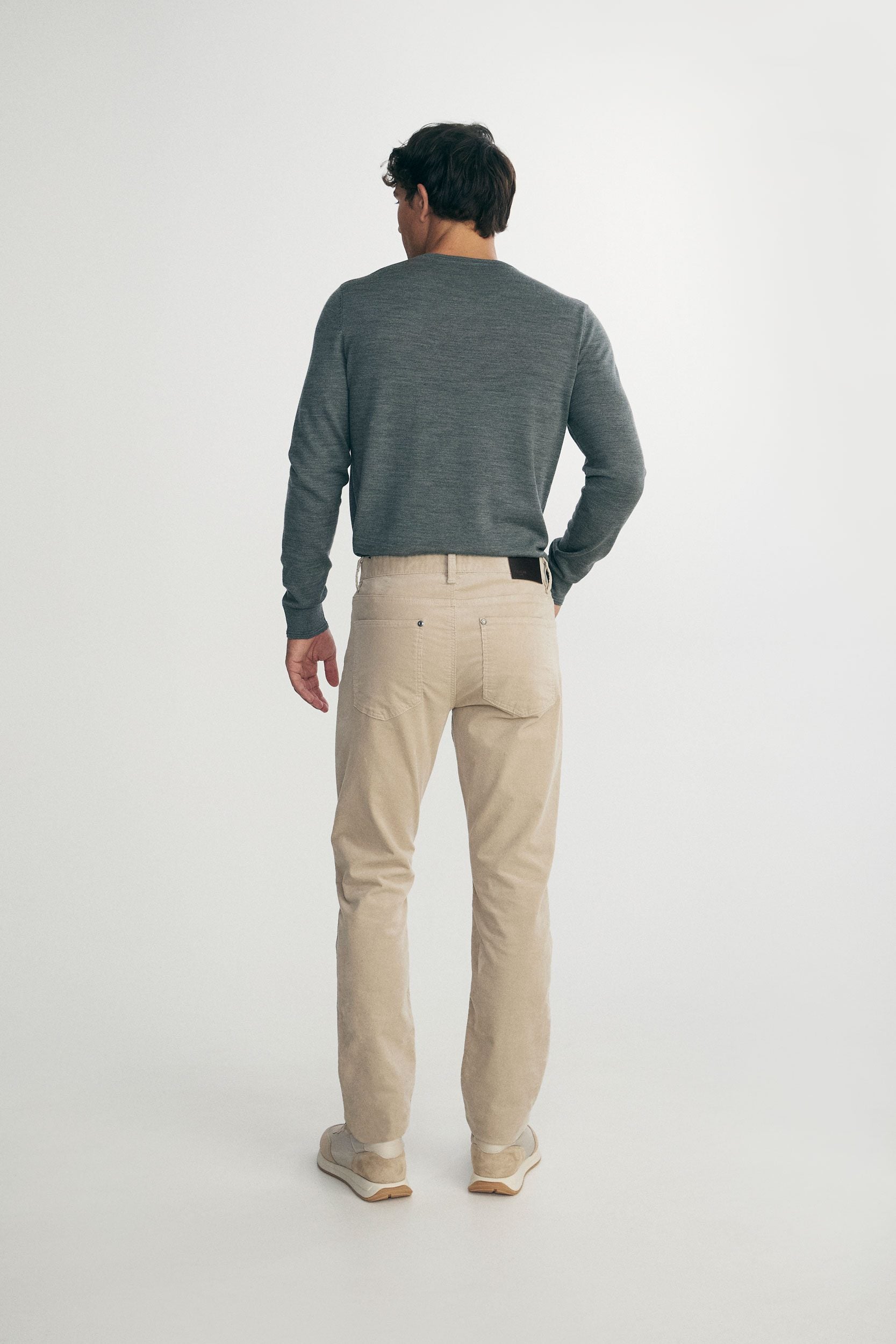 Slim corduroy pants