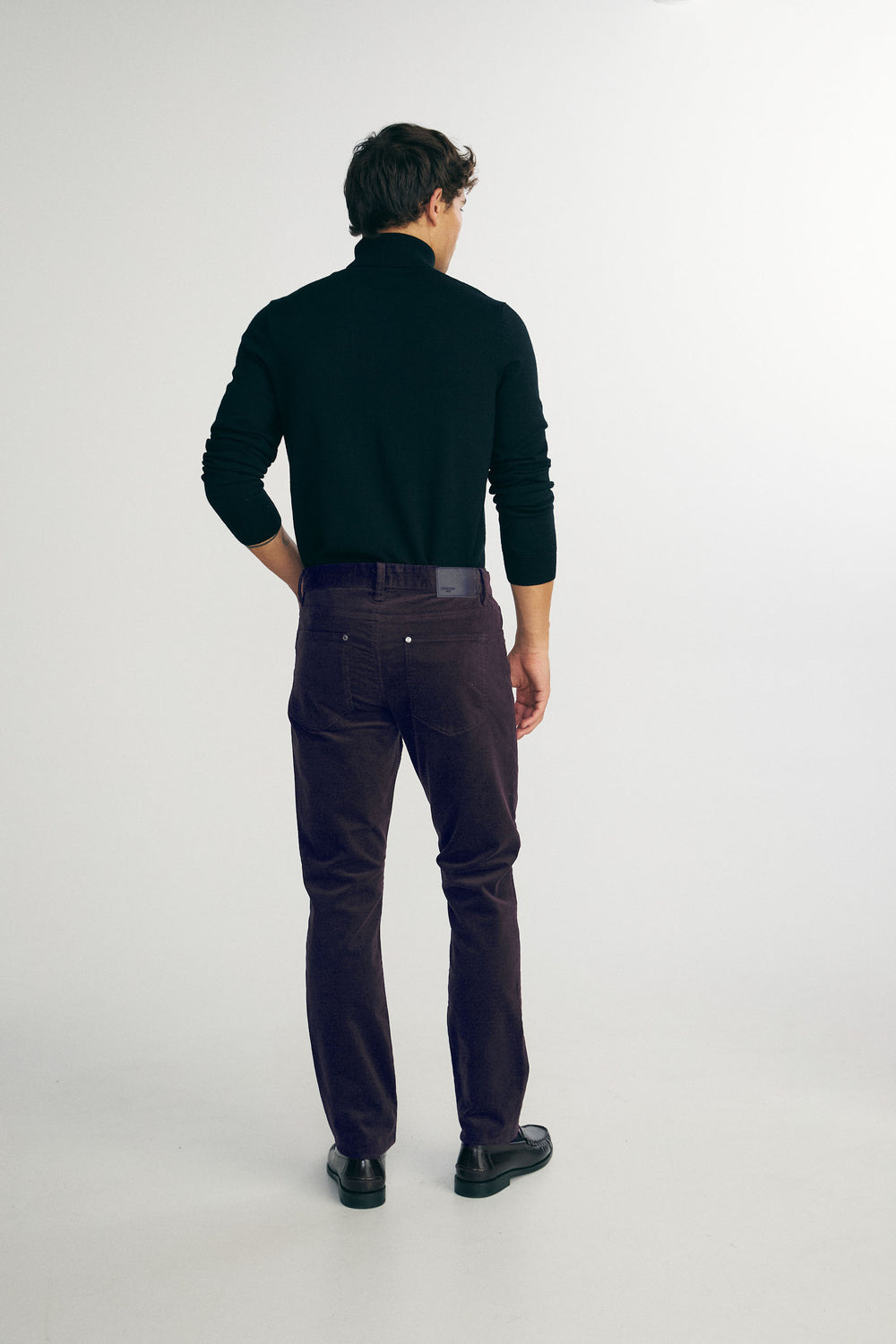 Slim corduroy pants