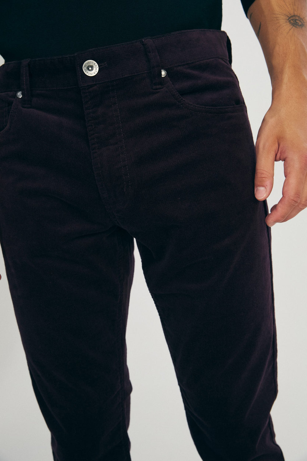 Slim corduroy pants