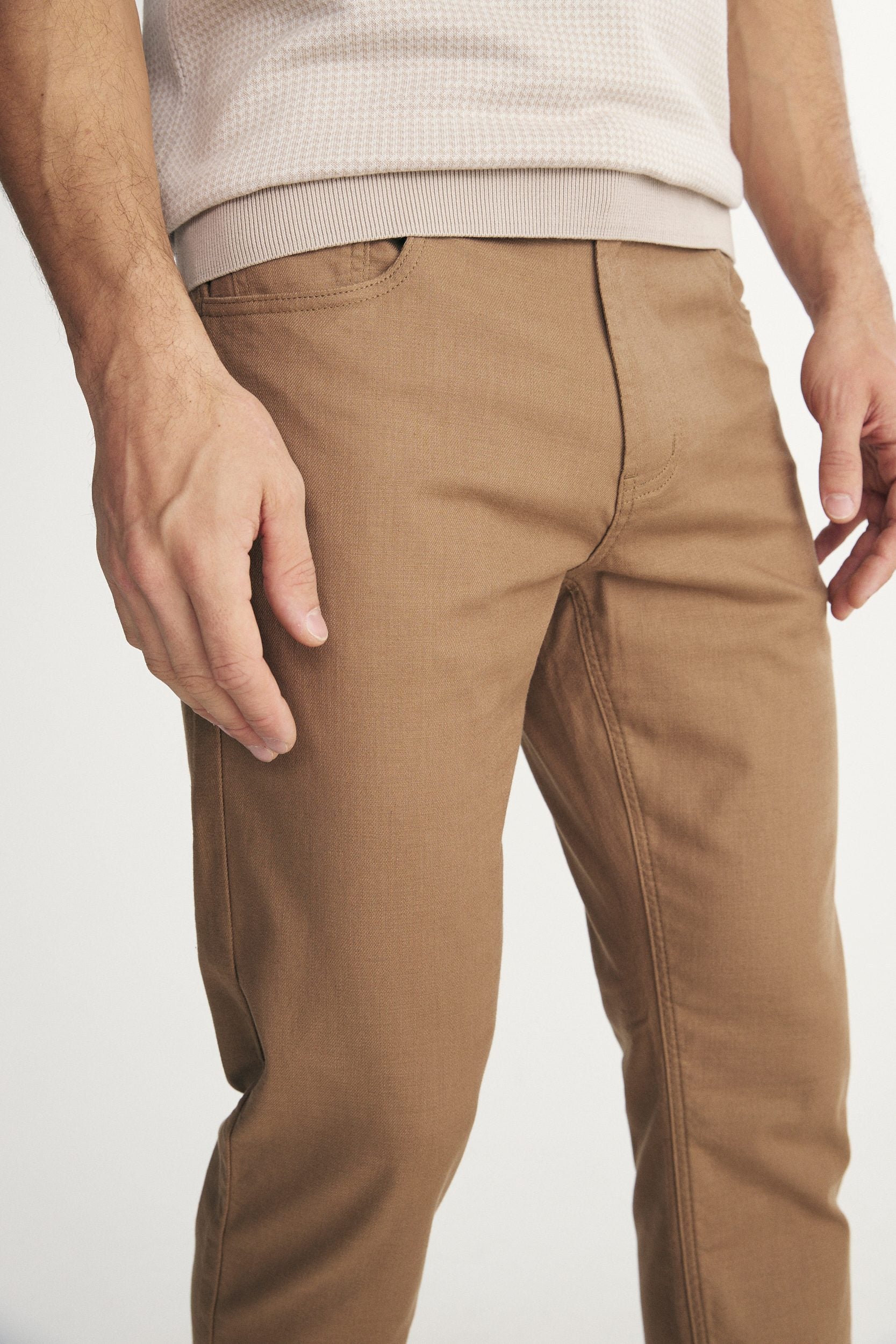 Slim fit five pocket pants