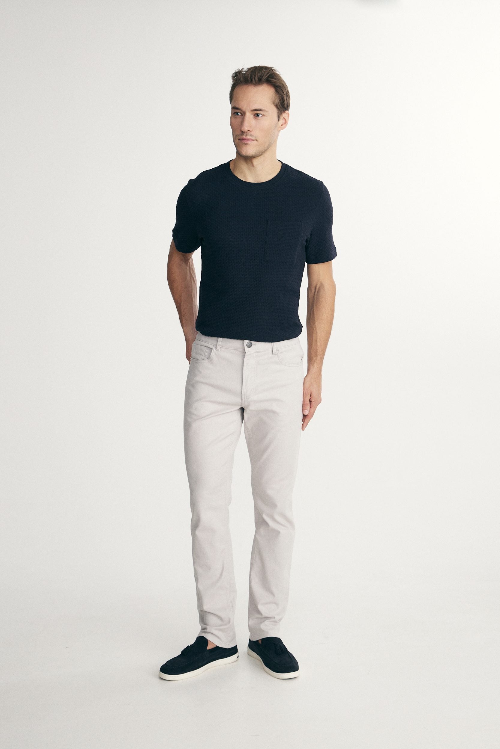 Slim fit five pocket pants
