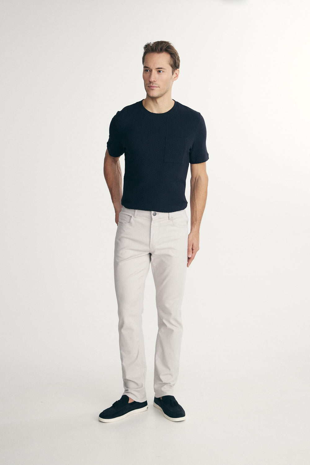 Slim fit five pocket pants