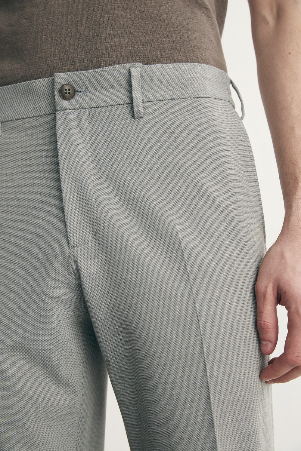 Pantalon deux tons avec côtés élastiques