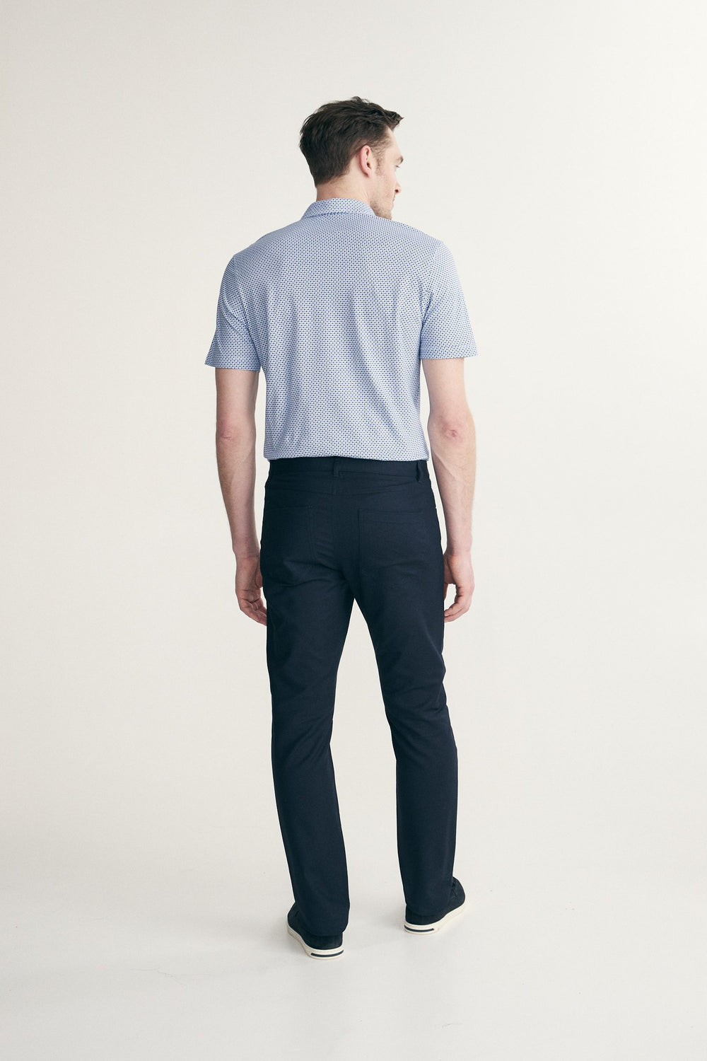 Solid colour slim fit pant