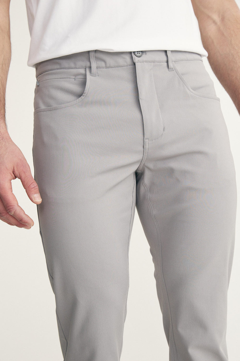 Pantalon texturé à cinq poches